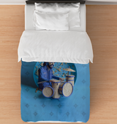 Close-up of the Celestial Paper Comforter showcasing its unique, eco-friendly material.