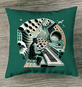 Lyrical Lounge Outdoor Pillow