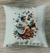 Melodic Meadows Musical Outdoor Pillow