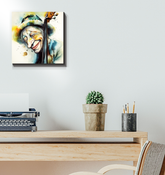 Animated Artist's Amusing Artistry Wrapped Canvas