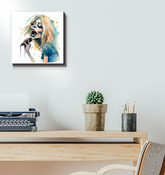 Noteworthy Novelist's Narrative Nook Wrapped Canvas