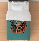 Percussion Portrait Duvet Cover
