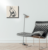 Elegant Cat Shadow Play Canvas - Beyond T-shirts