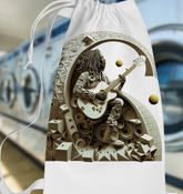 Harmonic Harmony Laundry Bag in use, showcasing its spacious design and durability.