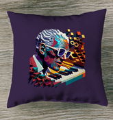 Musical Bassline Bliss Indoor Pillow