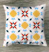 Radiant Diamond Sunset Outdoor Pillow