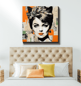 Resonant Mosaic Wrapped Canvas Musical Reflections - Beyond T-shirts