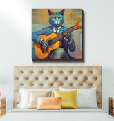 Playful Pawprints Cat Wrapped Canvas