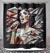 Techno Trance Shower Curtain