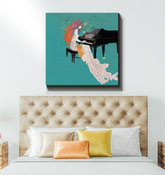 Wildflower Whimsy Wrapped Canvas - Front View