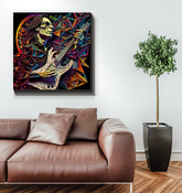 Blues Bliss Wrapped Canvas