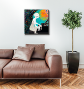 Daffodil Dance wrapped canvas featuring vibrant yellow flowers