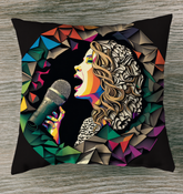 Retro Vinyl Record Indoor Pillow