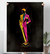 Retro Chic Vintage Motifs Sherpa Blanket - Beyond T-shirts