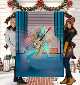 Blossom Pure Bliss Sherpa Blanket with delicate floral pattern.