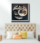 Wrapped canvas featuring serene water ripples.