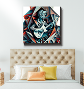 Music inspires great ness Wrapped Canvas