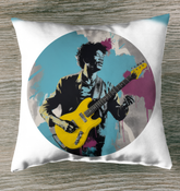 Close-up of Zen Pebble Indoor Pillow showcasing serene design.