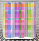 Energize your bathroom with the vibrant colors of a morning sky depicted on the Sunrise Spectrum Shower Curtain.