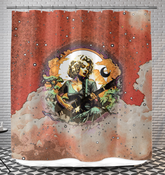 Punk Pulse Shower Curtain