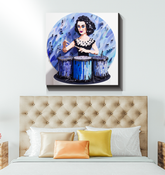 Close-up of Avian Serenade Wrapped Canvas showcasing bird details.