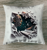 Harmonic Music Haven Outdoor Pillow