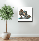 Walk the Future - Futuristic Shoe Wrapped Canvas - Beyond T-shirts
