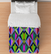 Ethereal Elegance Art Nouveau Comforter - Twin on a neatly made twin bed