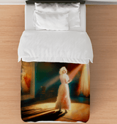 SurArt 112 Twin Comforter displayed on a bed, showcasing its soft, luxurious feel.