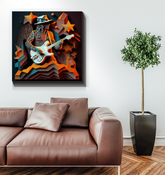 Instrumental Illusion Wrapped Canvas
