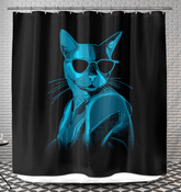 Feline Haven Shower Curtain - Beyond T-shirts