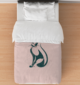 Elegant Feline Fantasy Duvet Cover