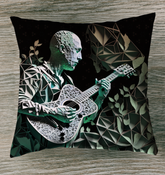 Blues Backyard Outdoor Pillow