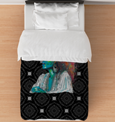 Enchanted Garden City Duvet Cover - Floral Print Bedding.