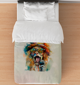 Flutist’s Fluffy Fantasy Duvet Cover