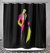 Catwalk Charm Shower Curtain - Beyond T-shirts