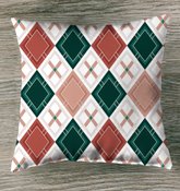 Harmony of Diamonds Outdoor Pillow