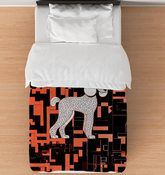 Elegant Dog Silhouettes Comforter