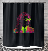 Artistic Fusion Bathroom Curtain - Beyond T-shirts