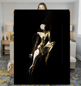 Modern Coastal Nautical Sherpa Blanket - Beyond T-shirts