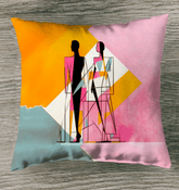 Glamour Graffiti Patio Pillow - Beyond T-shirts