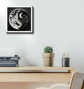 Wrapped canvas featuring daybreak and twilight scenes.