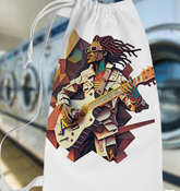 Vibrant Violin Volumes Laundry Bag