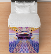 Rainy Ride Duvet Cover