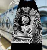 Elegant Soprano Serenade Laundry Bag in a stylish design for bedroom or bathroom.