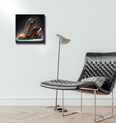 The Future at Your Feet - Shoe Art Canvas - Beyond T-shirts