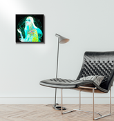 Freesia Fantasy wrapped canvas displaying vibrant floral artwork