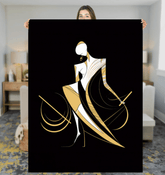 Artful Watercolor Strokes Sherpa Blanket - Beyond T-shirts