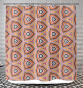 Vibrant tropical-themed shower curtain featuring lush greenery and exotic flowers.