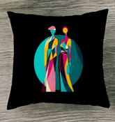 Artistic Fusion Outdoor Pillow - Beyond T-shirts